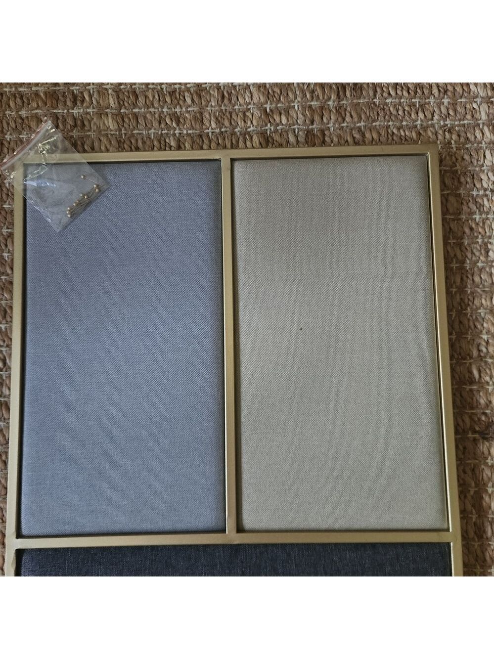 Cost Plus World Market Tri-Panel Blue and Gray Wall Art - Picture 2 of 5